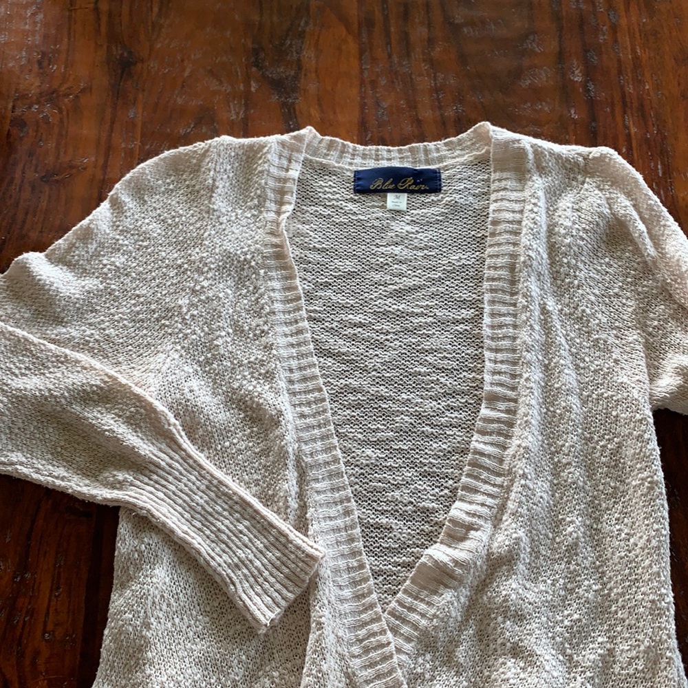 Cream colored cardigan from francesca’s.  Size M